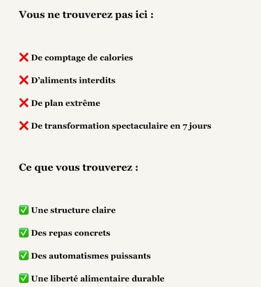 méthode simple alimentation saine