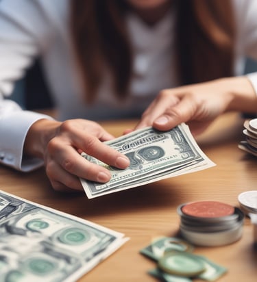 Compliance officer analyzing legal documents with a focused expression.