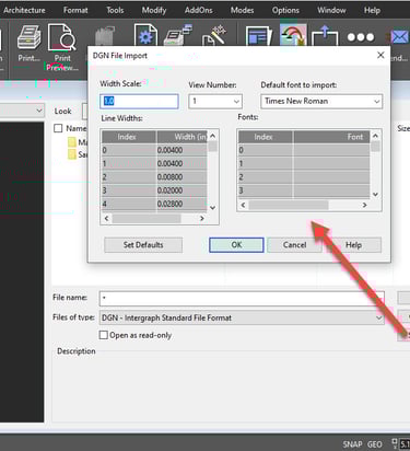 DGN File Import in xCAD