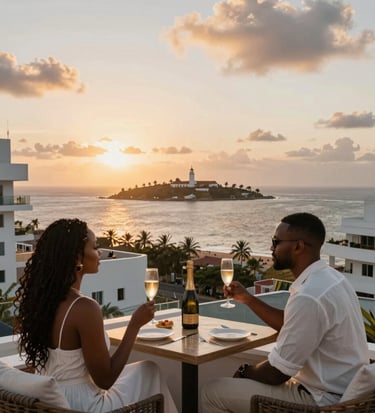 A cozy arrangement of three gift boxes labeled Découverte, Pretium, and Ultra Luxe on a wooden table.