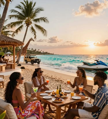 A cozy arrangement of three gift boxes labeled Découverte, Pretium, and Ultra Luxe on a wooden table.