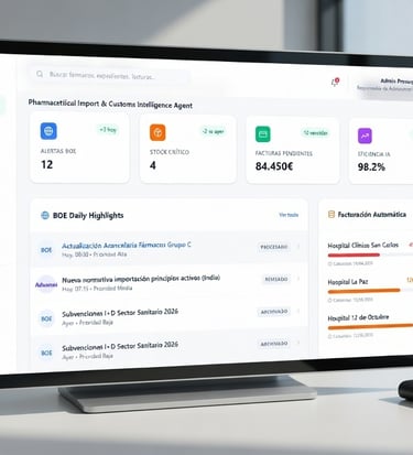 Dashboard inteligente para la optimización de procesos para distribuidores médicos.