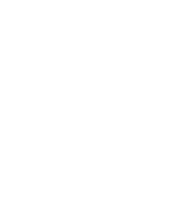 White minimalist two-leaf eco symbol icon isolated on a black background.