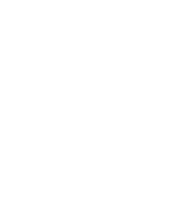 White teamwork icon showing three people silhouettes in a circle representing a business network.