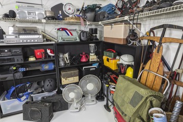 a room with a lot of different items on it