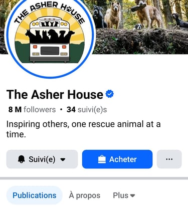 a twitter account with a twitter account for the asher house