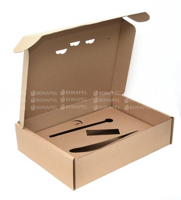 Caixa corte vinco com berço