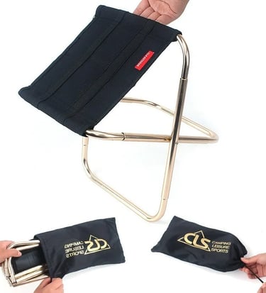 Banquinho Dobrável para Camping (compacto e portátil)