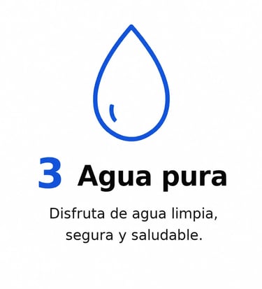 Agua filtrada después del sistema de ósmosis inversa