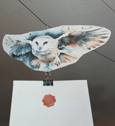 How to have owls deliver your mail. DIY Hedwig. 
