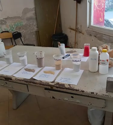 Análisis de materialidades de la Facultad de Humanidades realizado por Almapiedra. 