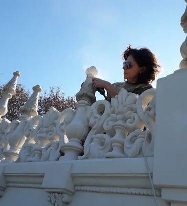 Proceso de restauración del Consultado de Italia en Rosario realizada por Almapiedra.