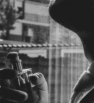   bruidegom parfum stropdas aankleden