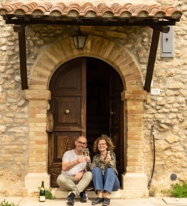 Jacco and Minke in Umbria Italy