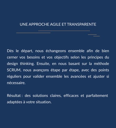 blue explanatory card with white text