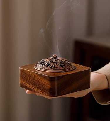 natural incense burner wood