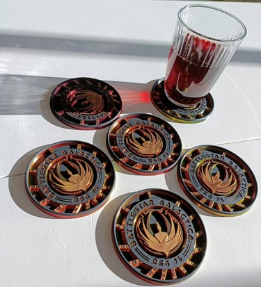battlestar galactica cup coaster