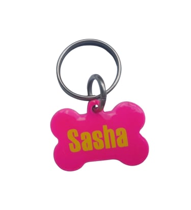 Placa de identificación para mascotas