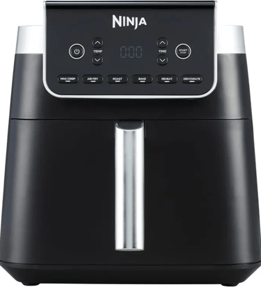Ninja MAX PRO Freidora de Aire, 6 en 1, sin aceite, Freír con aire, Asar, Hornear, Recalentar