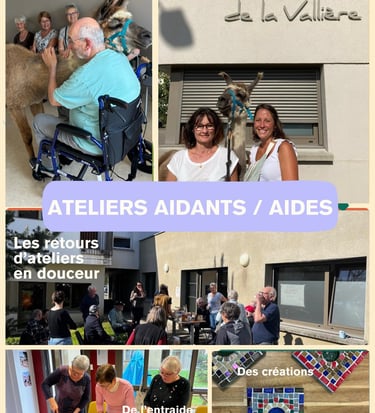 L'affiche est un exemple des ateliers réalisés dans la maison de santé.