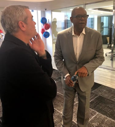 Chris Talbott and Forest Whitaker