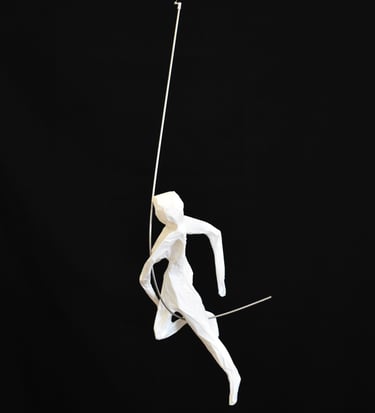 mobile sculpture papier personnage mouvement