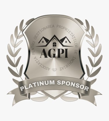 a badge with a silver and silver badge