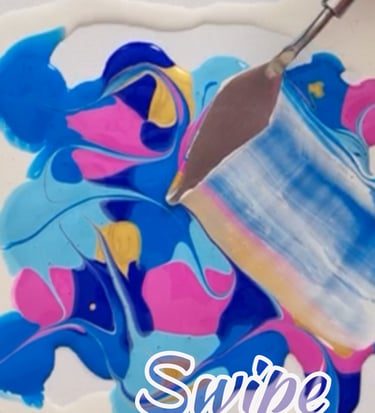 pictureup acrylic pouring puddle pour and swipe