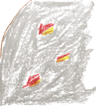 a drawing of a piece of art work