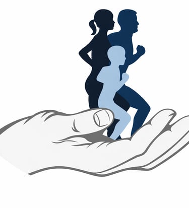 Illustrazione di percorsi fisioterapici personalizzati per adulti e bambini a Terni
