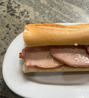 Montado de lomo a la plancha