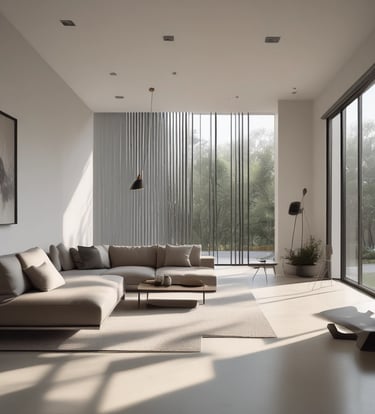 A beautifully designed interior space showcasing custom furniture and decor.