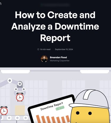Example of an article - How to Create a Downtime Report (Evocon)