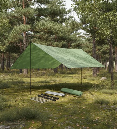 Gazebo / Tenda Camping Joyfox 5x3m (com postes)