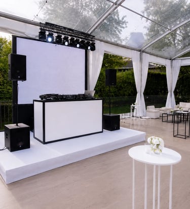 evento corporativo al aire libre