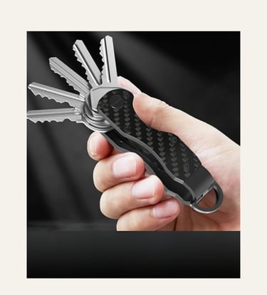 Tuxon Store Key Organizer Tactical Innovative Keychain - Carbon 