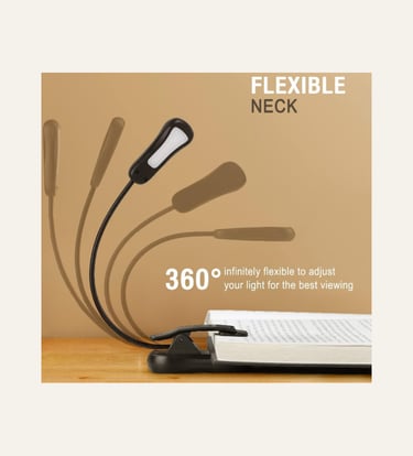 Vekkia 3000K Warm LED Rechargeable Book Light