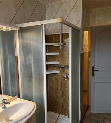 salle de bains avant rénovation par Lepezel Fermetures