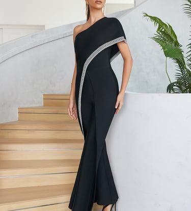 black jumpsuit