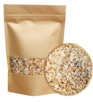 Horticultural sand added to succulent and cactus soil mix for fast drainage