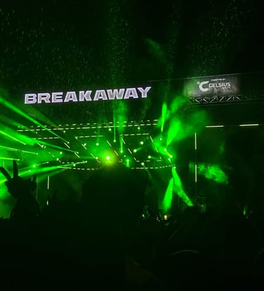breakaway festival sign in front of a green light