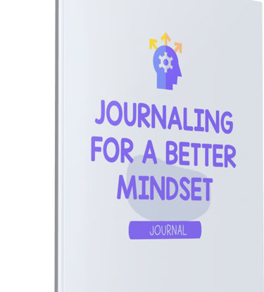 a journal journal with a purple cover and a purple background