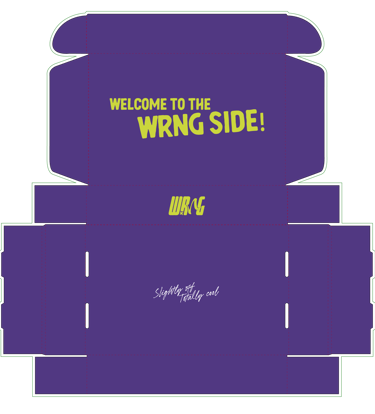 Dielines of box packaging