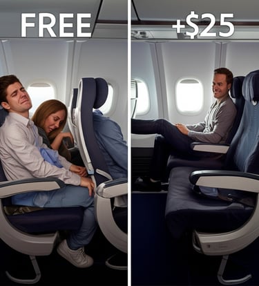 Booking the first “available” seat because it’s free
