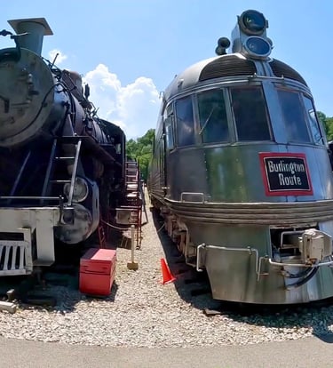 Locomotives at the train yard