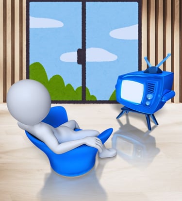 watching tv
