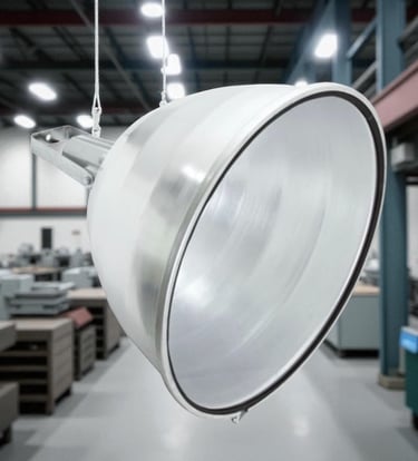 Reflector 21" led golden illumination