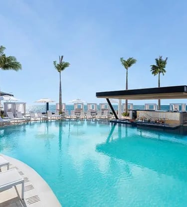 Desire Eden pool with swim up bar