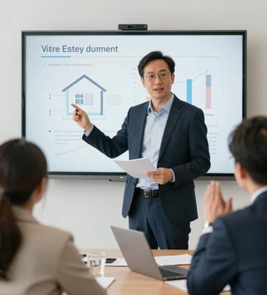 Close-up of hands shaking over a signed real estate contract with keys on the table.