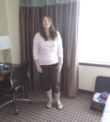 Me before receiving coaching for weight loss, health and nutrition, and fitness.